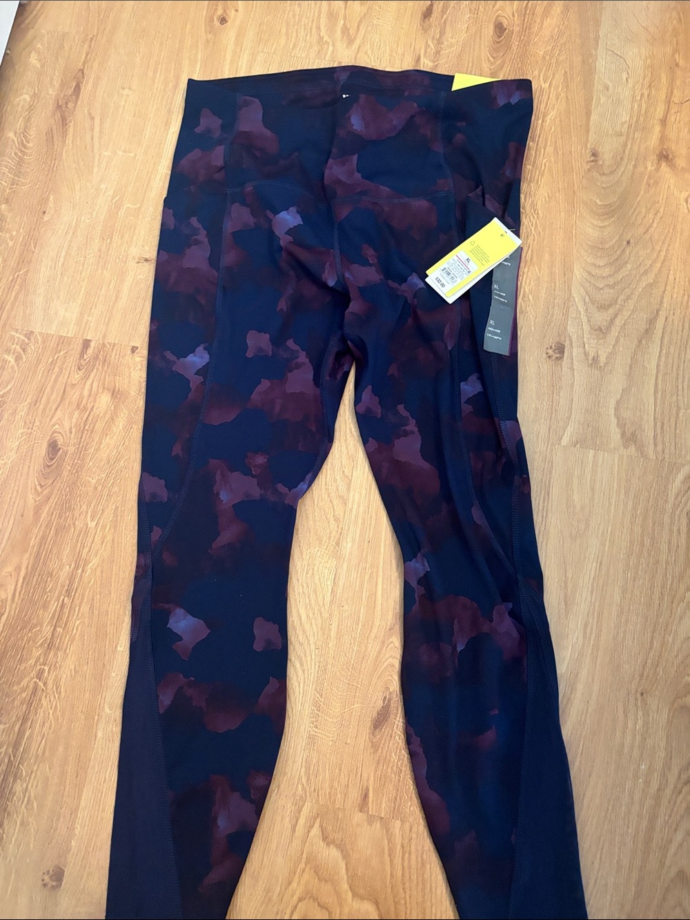 all in motion women’s Navy and Burgundy Camo Leggings